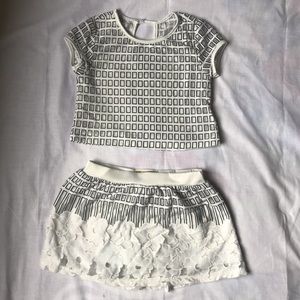 Kids top and skirt set